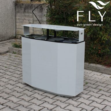 Cestino Sector per la raccolta differenziata – acciaio inox