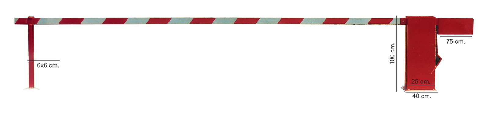 Barriera manuale passo carrabile