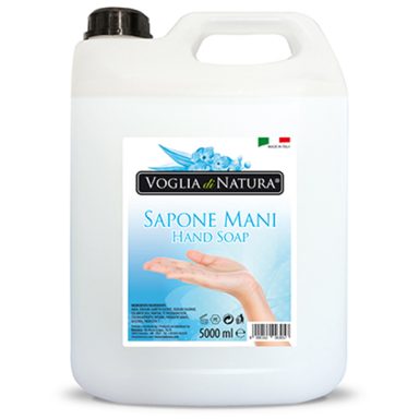 sapone mani bianco