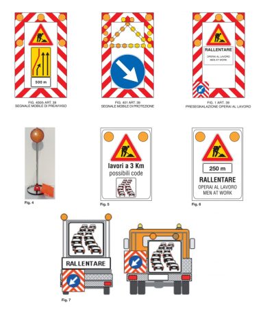Presegnalazione dei cantieri