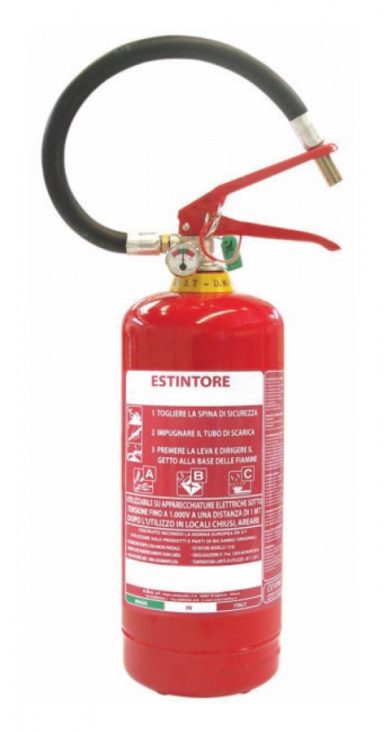 Estintore a polvere 6 kg
