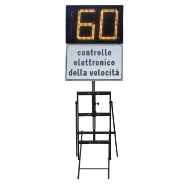 Dissuasore di velocità SPEED DISPLAY su cavalletto