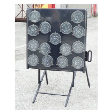 Pannello freccia direzionale 60X60 cm 13 luci per pronto intervento