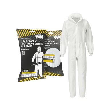TUTA PROTEZIONE CHIMICA TIPOP 5B-6B SOTTOVUOTO