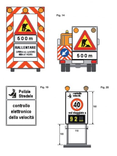 Presegnalazione di cantiere mobile