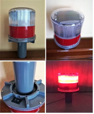 ART. STS1 Led colori rossi o bianchi lampeggiante, rossi luce fissa