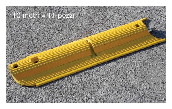 Delineatore di corsia h.10 cm con slitta per alloggiamento Asta De.fle.co. EVA