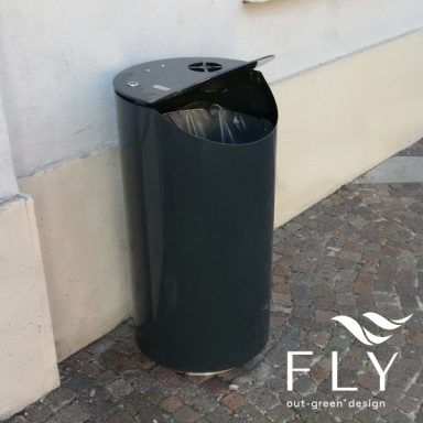 Cestino Qatar con spegnisigarette
