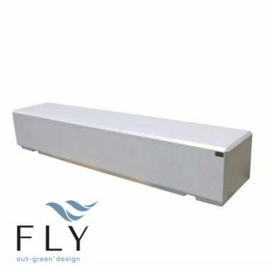 Panchina Lithos in graniglia di marmo – L 2000 mm