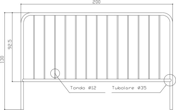 Barriera parapedonale di massima sicurezza fissa