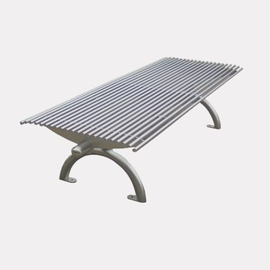 Panchina Rest inox senza schienale