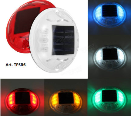 ART. STSR6 COLORI: BIANCHI O ROSSI
MODALITA' LED LAMPEGGIANTE O LUCE FISSA